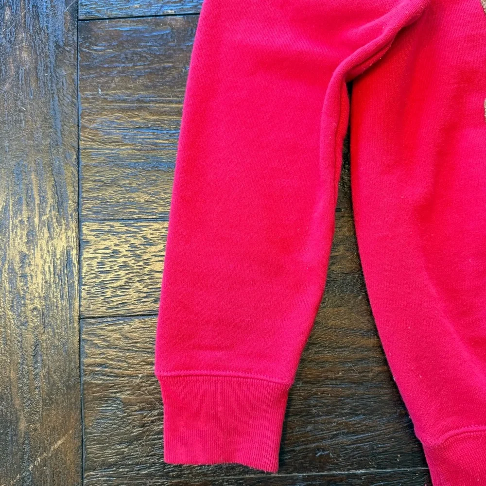 Hanes EcoSmart Kids' Crewneck Sweatshirt Red w/Appliqué YM (10-12) - Picture 7 of 16